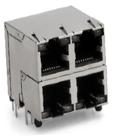 RJ 45 2X2with filter